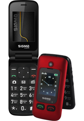 Мобільний телефон Sigma mobile Comfort 50 Shell Duo Type-C Black-Red