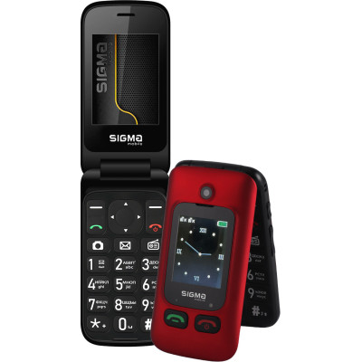 Мобільний телефон Sigma mobile Comfort 50 Shell Duo Type-C Black-Red