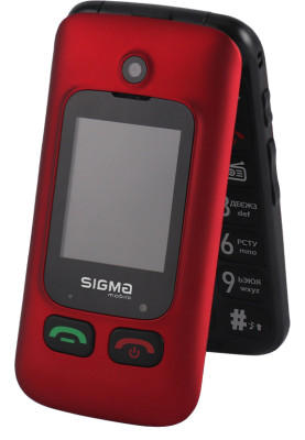 Мобільний телефон Sigma mobile Comfort 50 Shell Duo Type-C Black-Red