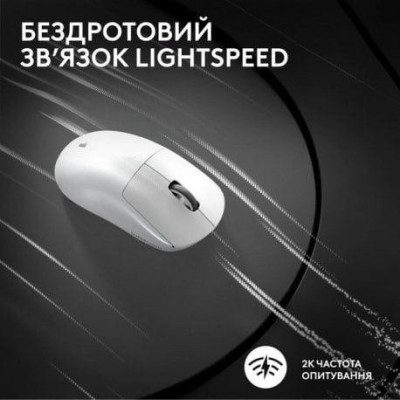 Миша Logitech G Pro X Superlight 2 Lightspeed Wireless White (910-006638)