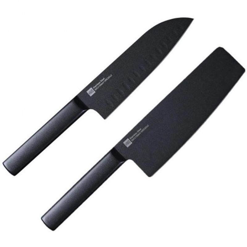 Набір ножів із 2 предметів Xiaomi Heat Knife Set Black 2 pcs (HU0015)