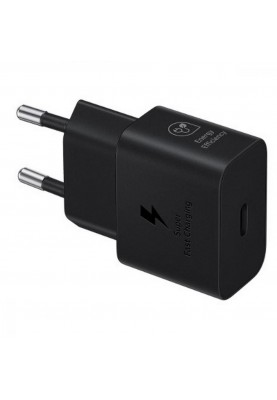 Зарядний пристрій Samsung 25W PD Power Adapter Black (w/o cable) (EP-T2510NBE)