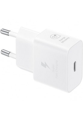 Зарядний пристрій Samsung 25W PD Power Adapter White (w/o cable) (EP-T2510NWE)