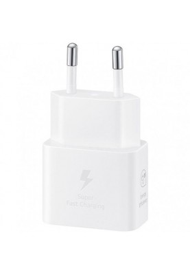 Зарядний пристрій Samsung 25W PD Power Adapter White (w/o cable) (EP-T2510NWE)