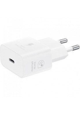 Зарядний пристрій Samsung 25W PD Power Adapter White (w/o cable) (EP-T2510NWE)