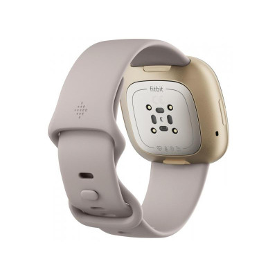 Смарт-годинник Fitbit Sense Lunar White/Soft Gold Stainless Steel (FB512GLWT)