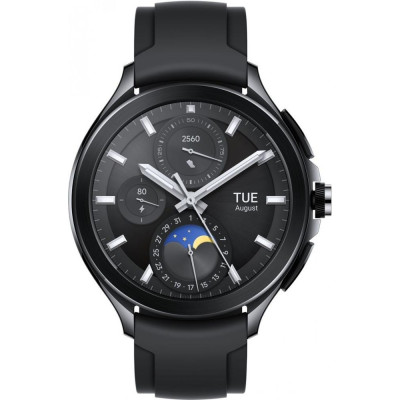 Смарт-годинник Xiaomi Watch 2 Pro Bluetooth Black Case with Black Fluororubber Strap (BHR7211GL)