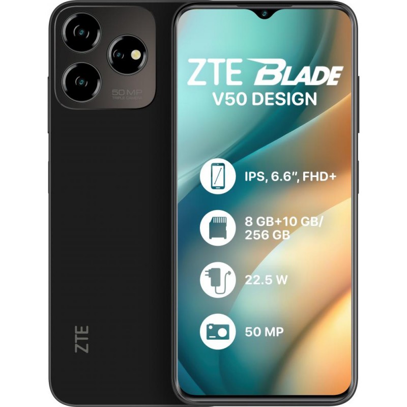 Смартфон ZTE Blade V50 Design 8/256GB Black