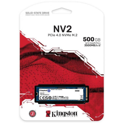 SSD накопичувач Kingston NV2 500 GB (SNV2S/500GBK) OEM