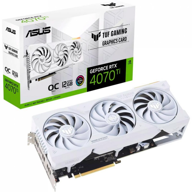 Відеокарта ASUS TUF-RTX4070TI-O12G-WHITE-GAMING (90YV0IJ2-M0NA00)