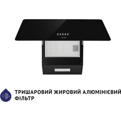Похила витяжка Minola HDN 6224 BL 700 LED