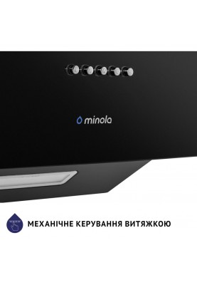 Похила витяжка Minola HDN 6224 BL 700 LED