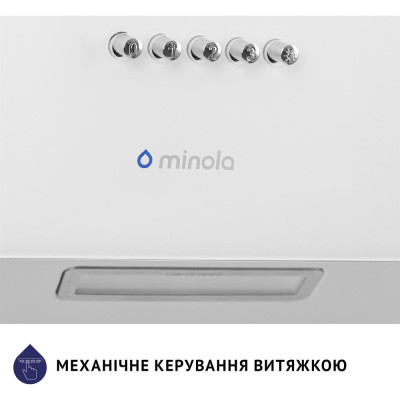 Похила витяжка Minola HDN 6224 WH 700 LED