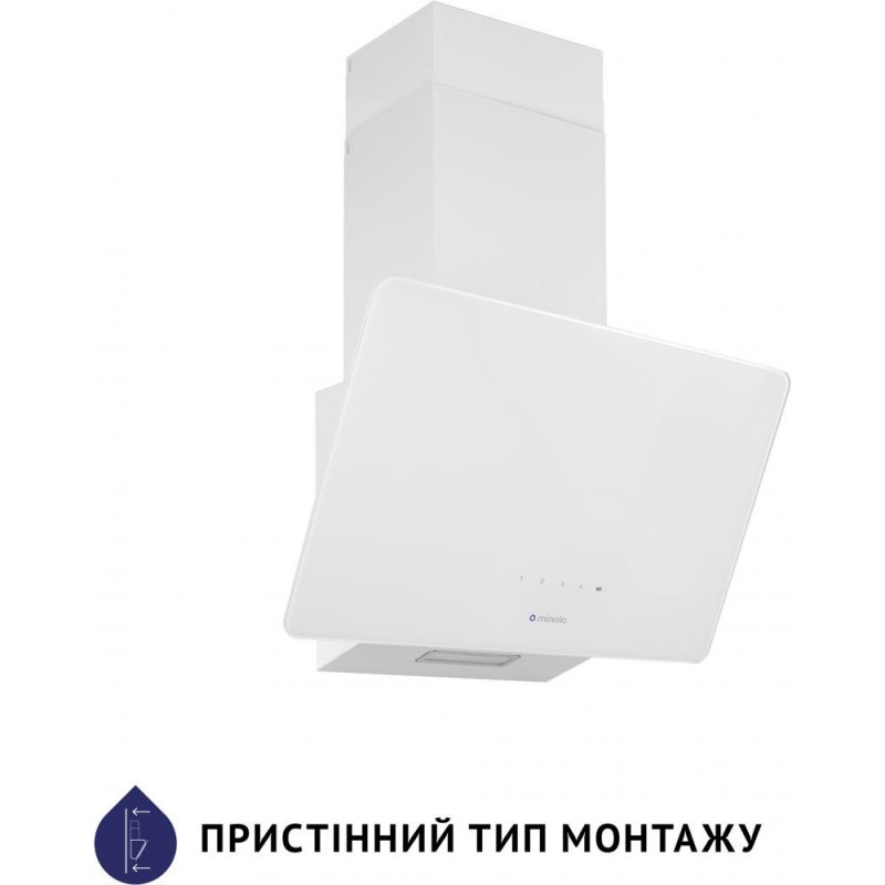 Похила витяжка Minola HVS 5224 WH 700 LED