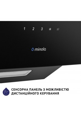 Похила витяжка Minola HVS 6224 BL 700 LED