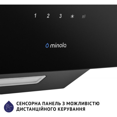 Похила витяжка Minola HVS 6224 BL 700 LED