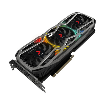 Відеокарта PNY GeForce RTX 3080 10GB XLR8 Gaming REVEL EPIC-X RGB Triple Fan LHR (VCG308010LTFXPPB)