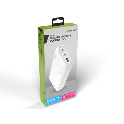 Зовнішній акумулятор (Power Bank) Tracer 20000mAh KTM46805 WHITE