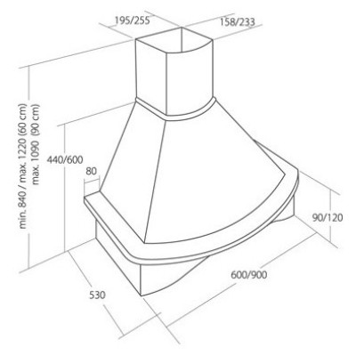 Витяжка купольна AKPO WK-4 RUSTICA NOVA 60 Витяжка купольна AKPO WK-4 RUSTICA NOVA 60