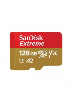 Карта пам'яті SanDisk 128 GB microSDXC UHS-I U3 V30 A2 Extreme for Mobile Gaming (SDSQXAA-128G-GN6GN)