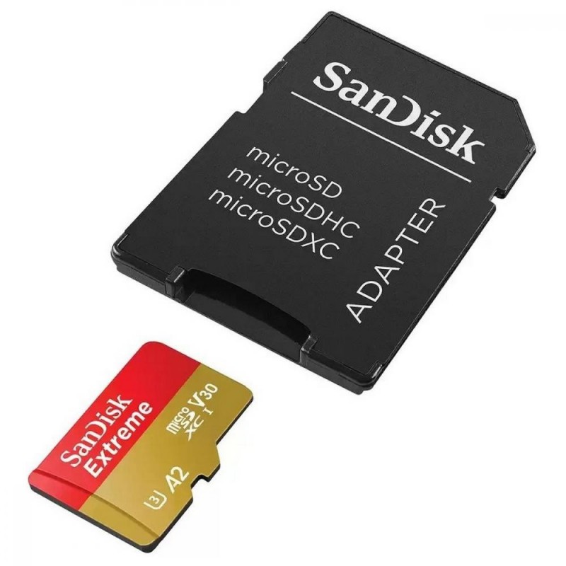 Карта пам'яті SanDisk 128 GB microSDXC UHS-I U3 V30 A2 Extreme (SDSQXAA-128G-GN6MA)