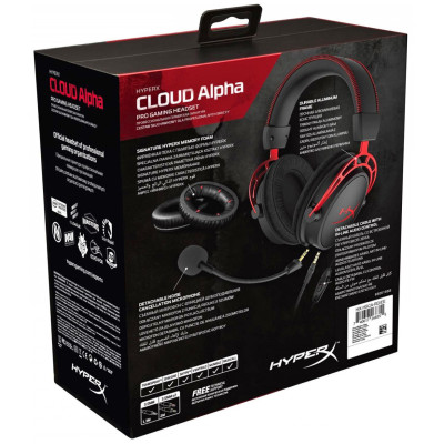 Навушники з мікрофоном HyperX Cloud Alpha (HX-HSCA-RD/4P5L1AM)