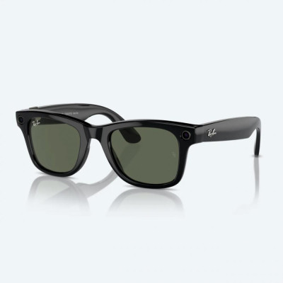 Смарт-окуляри Ray-Ban Смарт-очки Meta Wayfarer Shiny Black Frame Green Lenses (RW4006 601/71 50-22)