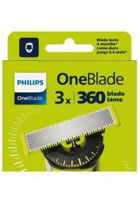 Змінні леза Philips Змінне плаваюче лезо OneBlade 360 QP430/50 3 шт (8710103997177)