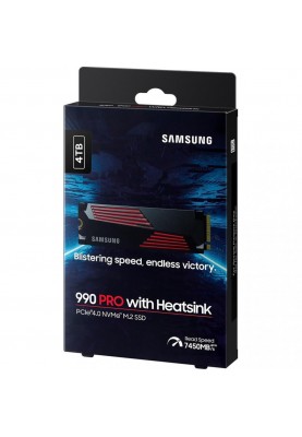 SSD накопичувач Samsung 990 PRO with Heatsink 4 TB (MZ-V9P4T0CW)