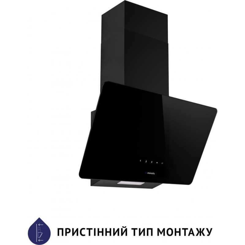 Похила витяжка Minola HVS 5224 BL 700 LED