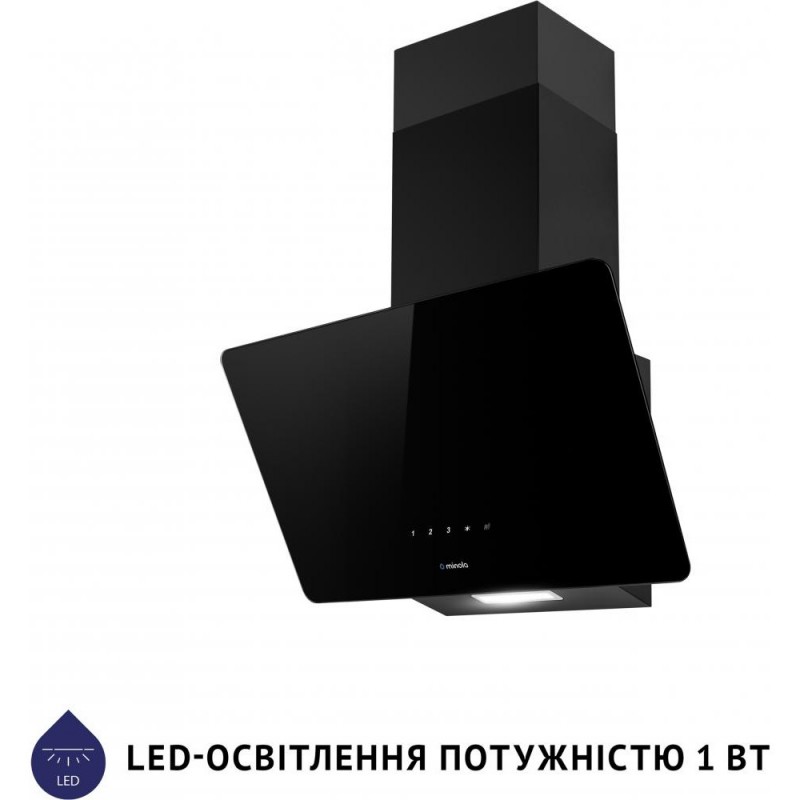 Похила витяжка Minola HVS 5224 BL 700 LED