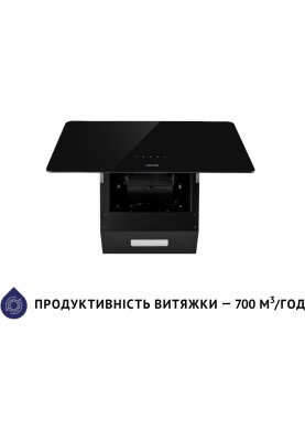 Похила витяжка Minola HVS 5224 BL 700 LED