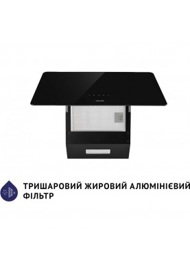 Похила витяжка Minola HVS 5224 BL 700 LED