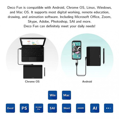 Графічний планшет XP-Pen Deco Fun Black