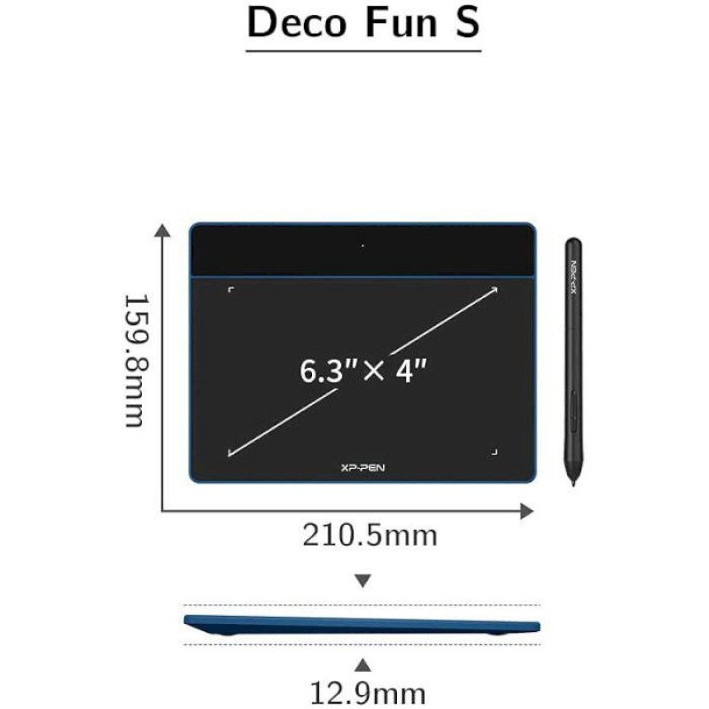 Графічний планшет XP-Pen Deco Fun Blue