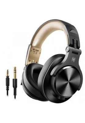 Навушники з мікрофоном OneOdio Fusion A70 Black Gold