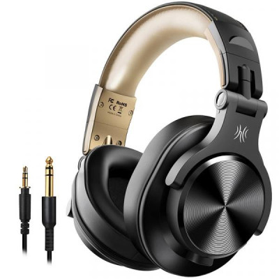 Навушники з мікрофоном OneOdio Fusion A70 Black Gold
