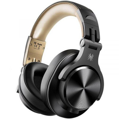 Навушники з мікрофоном OneOdio Fusion A70 Black Gold