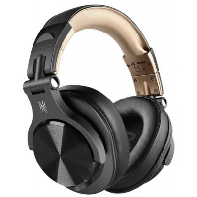 Навушники з мікрофоном OneOdio Fusion A70 Black Gold