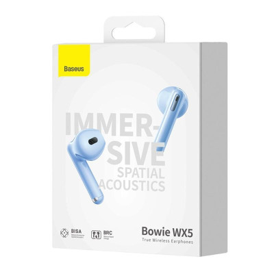 Навушники TWS Baseus WX5 Blue Навушники TWS Baseus WX5 Blue