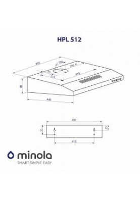 Витяжка плоска Minola HPL 512 I