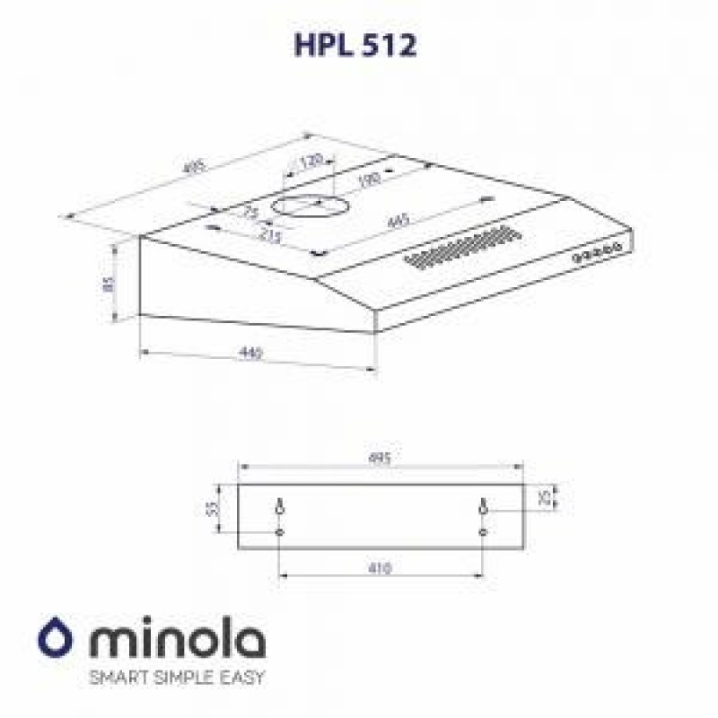 Витяжка плоска Minola HPL 512 I