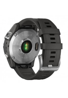 Смарт-годинник Garmin Fenix 7 Silver with Graphite Band (010-02540-00/01)