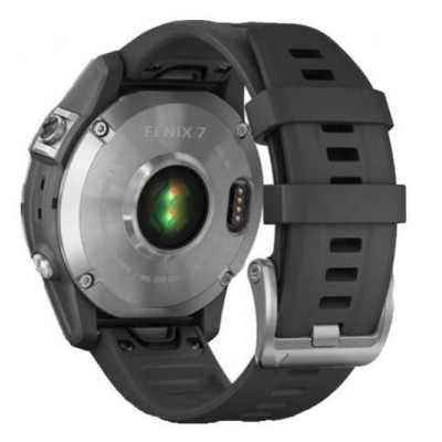 Смарт-годинник Garmin Fenix 7 Silver with Graphite Band (010-02540-00/01)