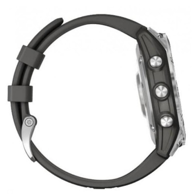 Смарт-годинник Garmin Fenix 7 Silver with Graphite Band (010-02540-00/01)
