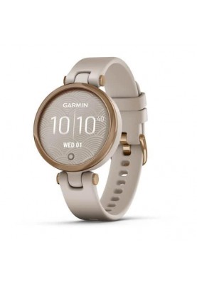 Смарт-годинник Garmin Lily Rose Gold Bezel with Light Sand Case and Silicone Band (010-02384-11)