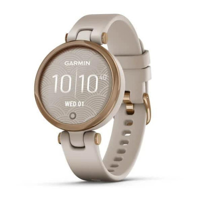 Смарт-годинник Garmin Lily Rose Gold Bezel with Light Sand Case and Silicone Band (010-02384-11)