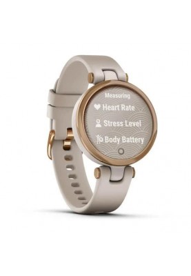 Смарт-годинник Garmin Lily Rose Gold Bezel with Light Sand Case and Silicone Band (010-02384-11)