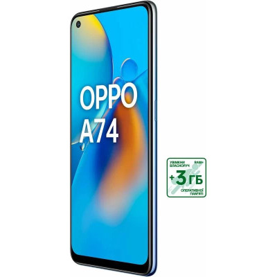Смартфон OPPO A74 4/128GB Midnight Blue