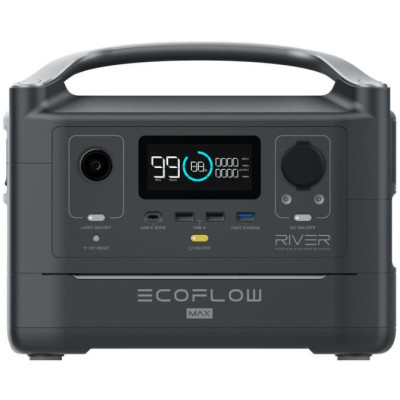 Зарядна станція EcoFlow RIVER Max 576Wh, 160000mAh, 600W (EFRIVER600MAX)